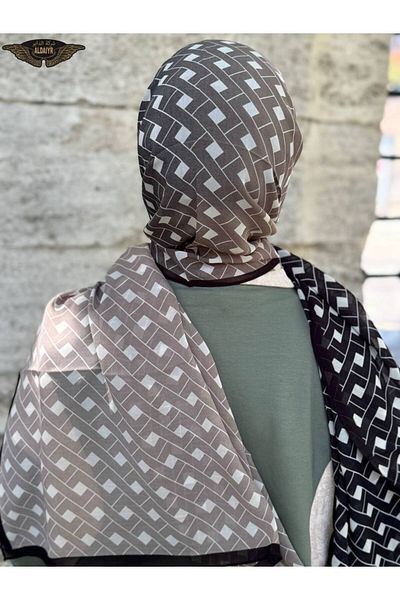 ALDAİR Shawl Chiffon Pattern Double Color