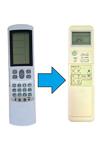 Vestel İnverter Klima İle Uyumlu Kumanda-Resimde Sağdaki Gönderilir