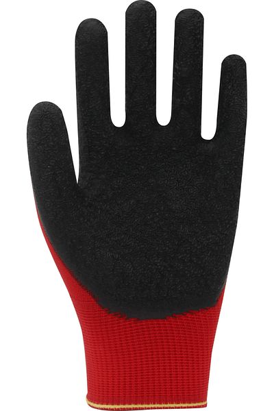 Beybi Pl9 Red Latex Coated Work Gloves - Pack of 12 |   Non-Slip, Durable and Economical Solution