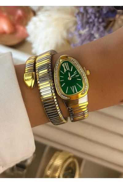 STAİNLES Double Color Snake Women's Watch