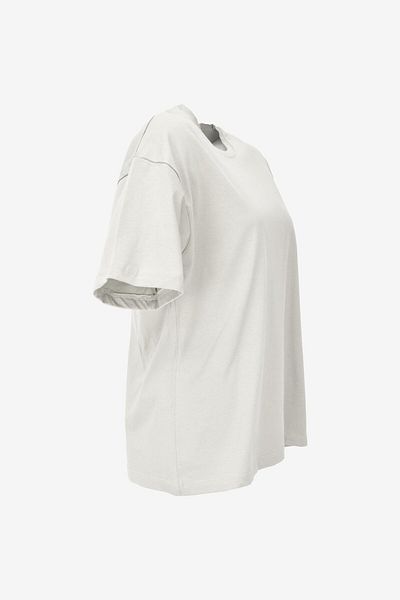 birizmoda Oversize T-Shirt - Κρέμα