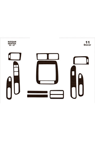 Marscockpitdesign نيسان سنترا وحدة التحكم-توبيردو 1995-1997 11 قطعة