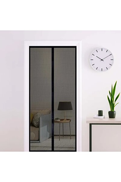 Choice5 ستارة باب مغناطيسية سوداء جديدة مقاس 120×210 سم، لا تحتاج إلى ثقب، مض...