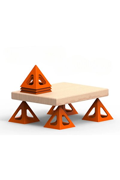 3D Baskı Boya Kurutma Standı Piramidi - 10'lu Set | Boya Kuruma Aparatı