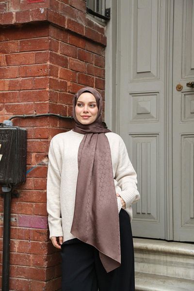 Hint İpek Jacquard Shawl Jakav23-06
