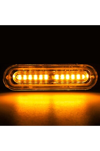 Choice4 ضوء تحذير وامض أصفر للسيارة بـ 12 مصباح LED، ضوء طوارئ LED، ضوء جانبي...