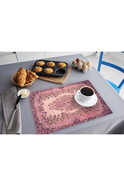 TURKISHRUG KINGDOM Şık Tasarımlı Renkli Sofra Altlığı