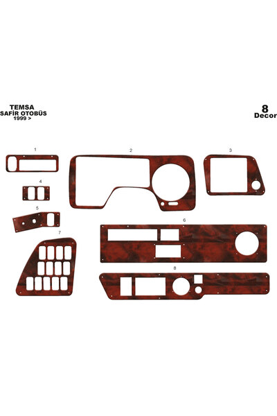 Marscockpitdesign ميتسوبيشي سافير وحدة التحكم-توبوردو 1999-2010 8 قطع