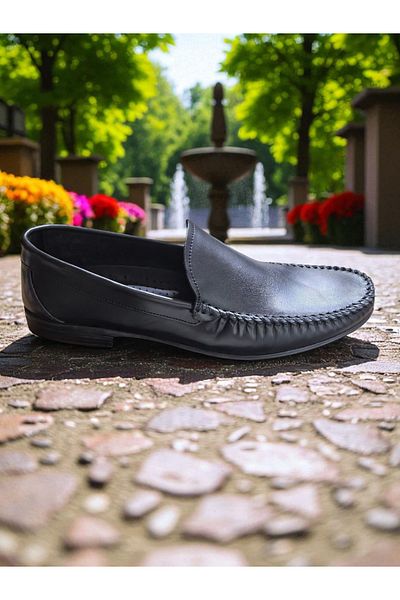 ULUS Konay Single Needle Genuine Leather Ballerina Men's Shoes