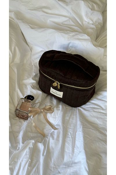Punchiess Geantă de machiaj de călătorie Bitter Brown