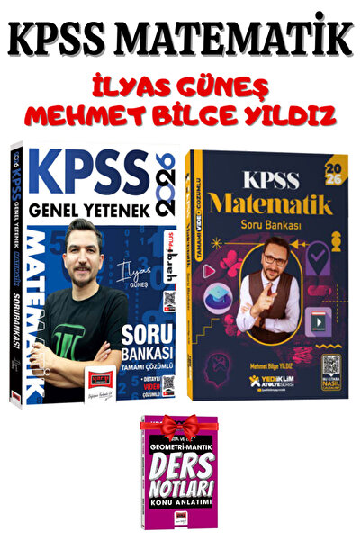 Yargı Yayınları 2026 KPSS Matematik Soru Bankası Seti | İlyas Güneş-Mehmet Bi...