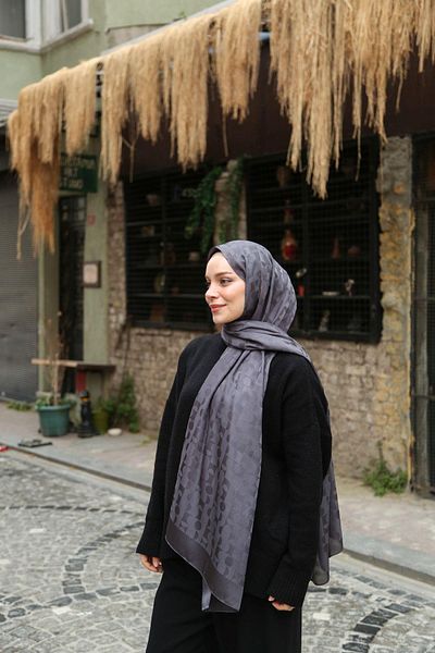 Hint İpek Jacquard Shawl Jakav21-01