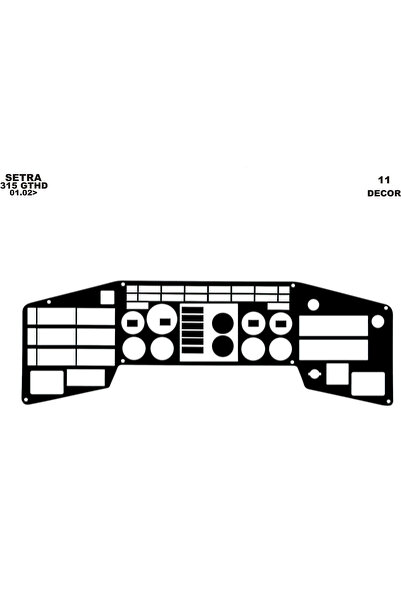 Marscockpitdesign Setra 315 GTHD وحدة التحكم-توبوردو 1996-2000 11 قطعة