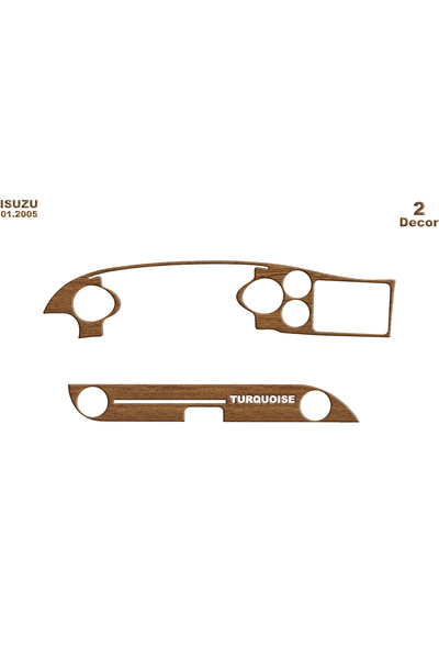 Marscockpitdesign ايسوزو تركواز كونسول-توربيدو 2005 2 قطعة
