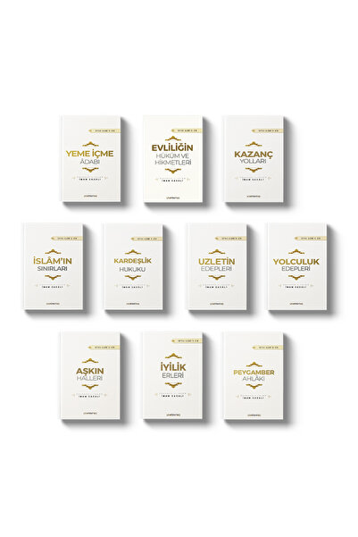 Semerkand Yayınları İmam Gazâli İhya Günlük Hayat 10 Kitap-Ahlak,Evlilik,Yeme...