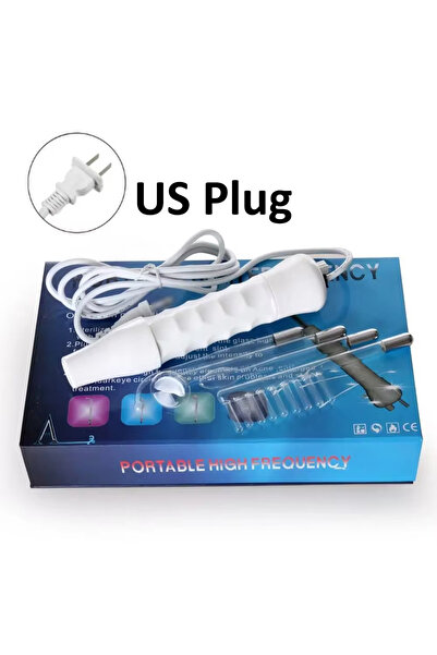 Choice1 جهاز أنبوبي زجاجي كهربائي 4 في 1 بمقبس أمريكي، جهاز عالي التردد لعلاج بقع الجلد وحب الشباب، جهاز سبا للوجه