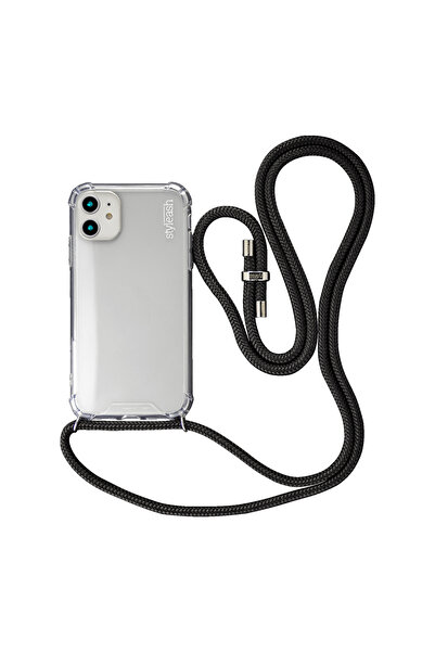 STYLEASH Husa telefon transparenta cu snur integrat Styleash, iPhone 11 Pro Max
