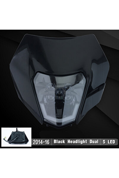 Choice4 لوحة مصابيح أمامية LED سوداء من باورزون للدراجات النارية، متوافقة مع ...