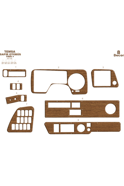 Marscockpitdesign ميتسوبيشي سافير وحدة التحكم-توبوردو 1999-2010 8 قطع