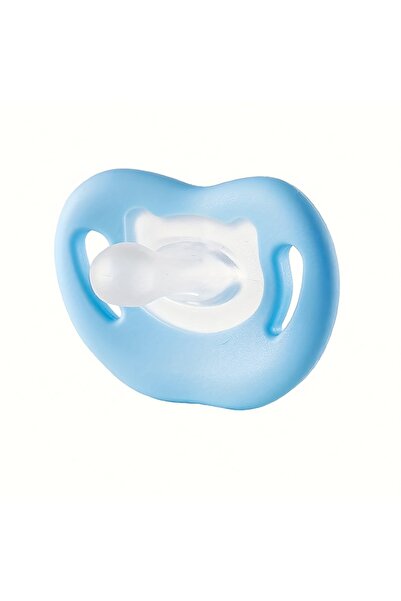 Choice1 لهاية أطفال زرقاء ناعمة الملمس من السيليكون مع حلمة للإبهام، مهدئة لل...