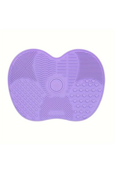 choice2 1PC-Purple 1Pc Silicone -Shaped Makeup Brush Cleaner Pad With Suction...