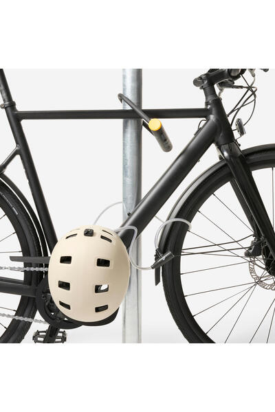 Decathlon Κλειδαριά ποδηλάτου Btwin 100 με κλειδί γκρι