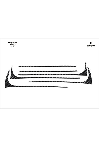 Marscockpitdesign نيسان تينو كونسول-توربيدو 2000 6 قطع