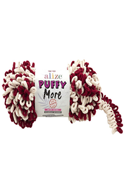 Alize Puffy More El Örgü Ipi 150g – Çift Taraflı – Şişsiz Kolay Örülür – Renk No: 6271