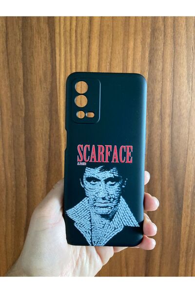 Newon حافظة هاتف OPPO A55 4G SCARFACE TONY MONTANA مطبوعة من الداخل مخملية (متوافقة مع 4G - لا يوجد 5G)