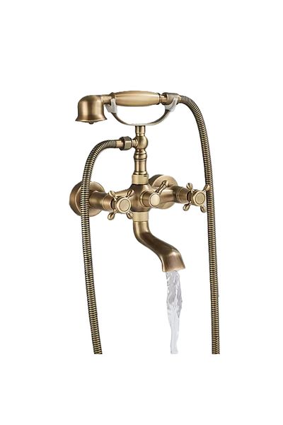 Rain Drop De la Robinetul Meu Antique Telephone Style Shower Set with Bathtub Faucet and Hand Shower