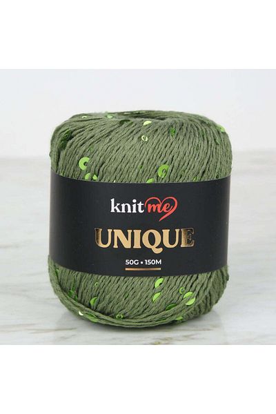knitme Πρωτότυπο πράσινο παγιέτες πλεκτό νήμα