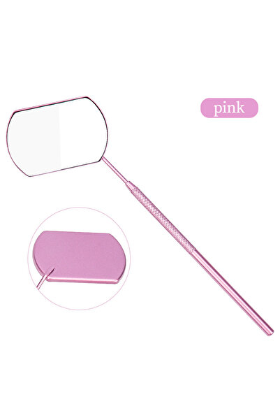 Choice3 مرآة تكبير الرموش AA236-20، بمقبض طويل، لفحص الرموش الصناعية.