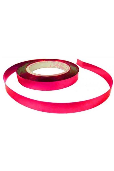 Bkmc Red Colorred Shiny Metallized Raffia 25 Meters - Raffia Balloon String and Gift Package Decoration Ribbon
