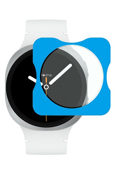 NovStrap واقي شاشة متوافق مع ساعة سامسونج جالاكسي 8 مقاس 40 ملم من الزجاج المقسى 9H، جهاز سهل الاستخدام