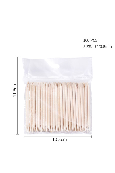 Choice6 مجموعة أدوات تزيين الأظافر من دوتريو، 75 مم، 100 قطعة، لإزالة الجلد ا...