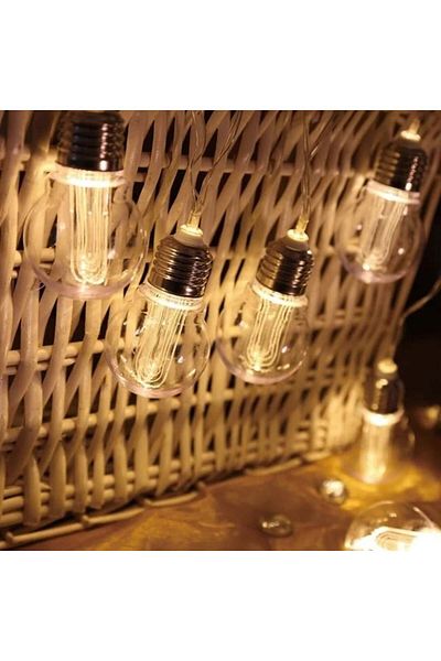divendi-ro Solar Garland with 10 Bulbs - 3.8m