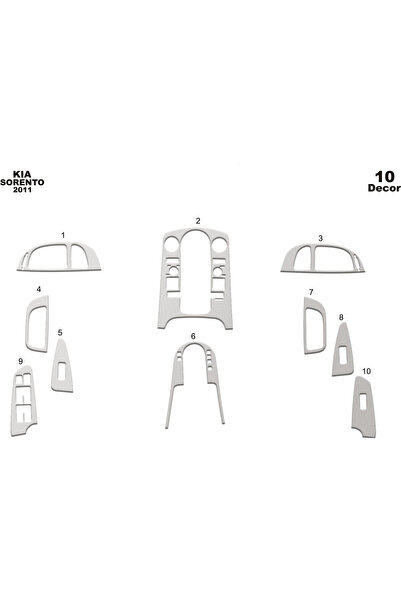 Marscockpitdesign كيا سورينتو كونسول-تيربويد 201 10 قطع