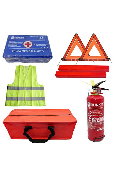 RUNKIT Kit siguranta auto obligatoriu, certificat RAR si avizat IGSU,