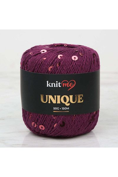 knitme Πλεκτό νήμα με μοναδική παγιέτα δαμάσκηνου