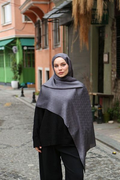 Hint İpek Jacquard Shawl Jakav23-02