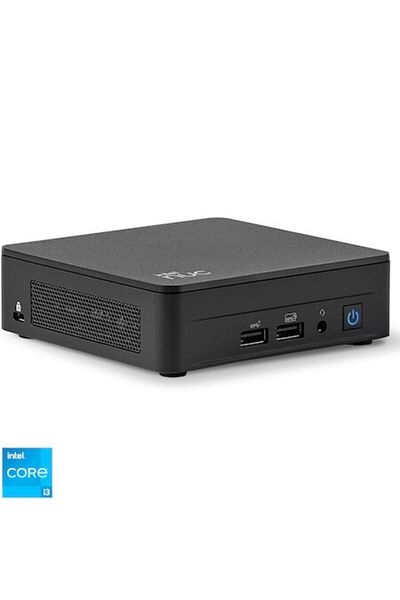 ASUS Mini PC NUC 13 Pro NUC13ANKi3 cu procesor Intel Core i3-1315U, până la 4,50 GHz, fără RAM, fără SSD