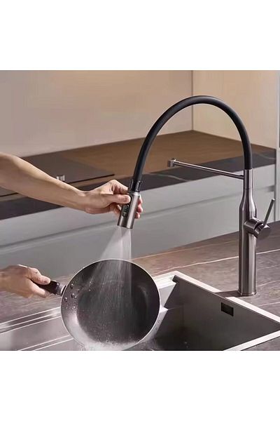 Rain Drop De la Robinetul Meu Professional Kitchen Faucet with pull-out shower and Magnetic grip, height 56 cm