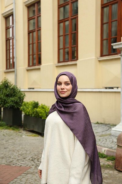Hint İpek Jacquard Shawl Jakav23-11