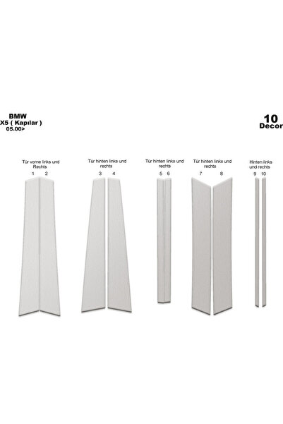 Marscockpitdesign Bmw X5 أبواب متوافقة مع وحدة التحكم وتوربيد 2000 10 قطع
