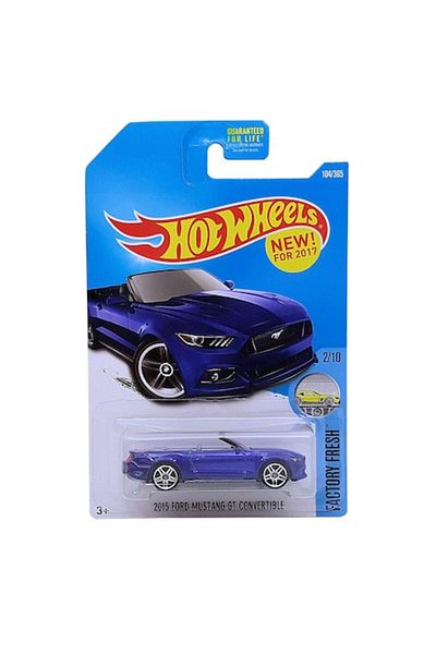 HOT WHEELS Masinuta metalica Hot Wheels 2015 Ford Mustang GT Convertible, Colectia Factory Fresh - Editia 2017,