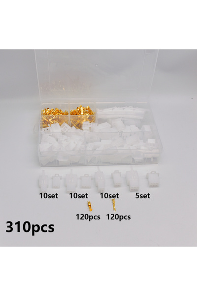 Choice1 310pcs Car Motorcycle Electrical Connectors: 2.8mm 2 3 4 6 9 Pin Wire...