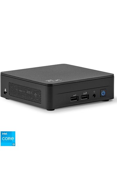 ASUS Mini PC NUC 13 Pro NUC13ANKi3 cu procesor Intel Core i3-1315U, până la 4,50 GHz, fără RAM, fără SSD