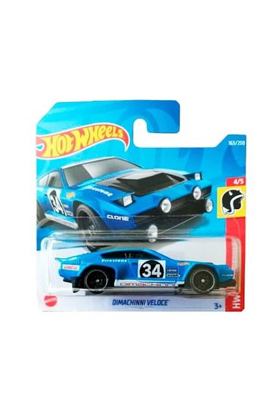 HOT WHEELS Masinuta Metalica Hot Wheels, Dimachinni Veloce, Albastru, 1:64