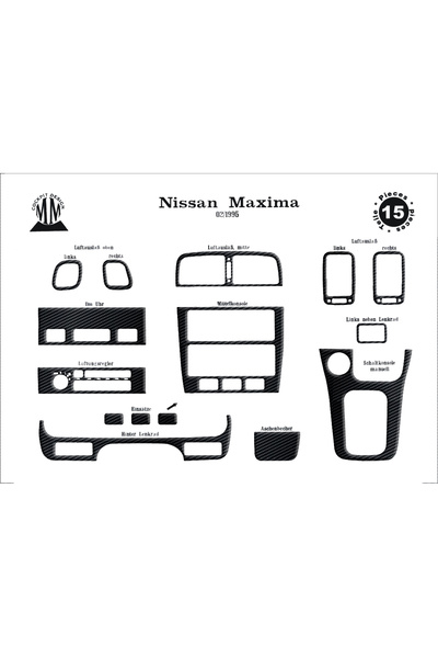 Marscockpitdesign نيسان ماكسيما وحدة التحكم-توبوردو 1995-2000 15 قطعة