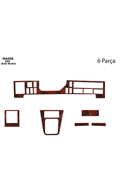 Marscockpitdesign مازدا 926 كونسول-توربيدو 1994 6 قطع